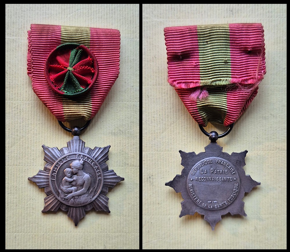 medailles medaille de la famille francaise premier modele 1920 1985