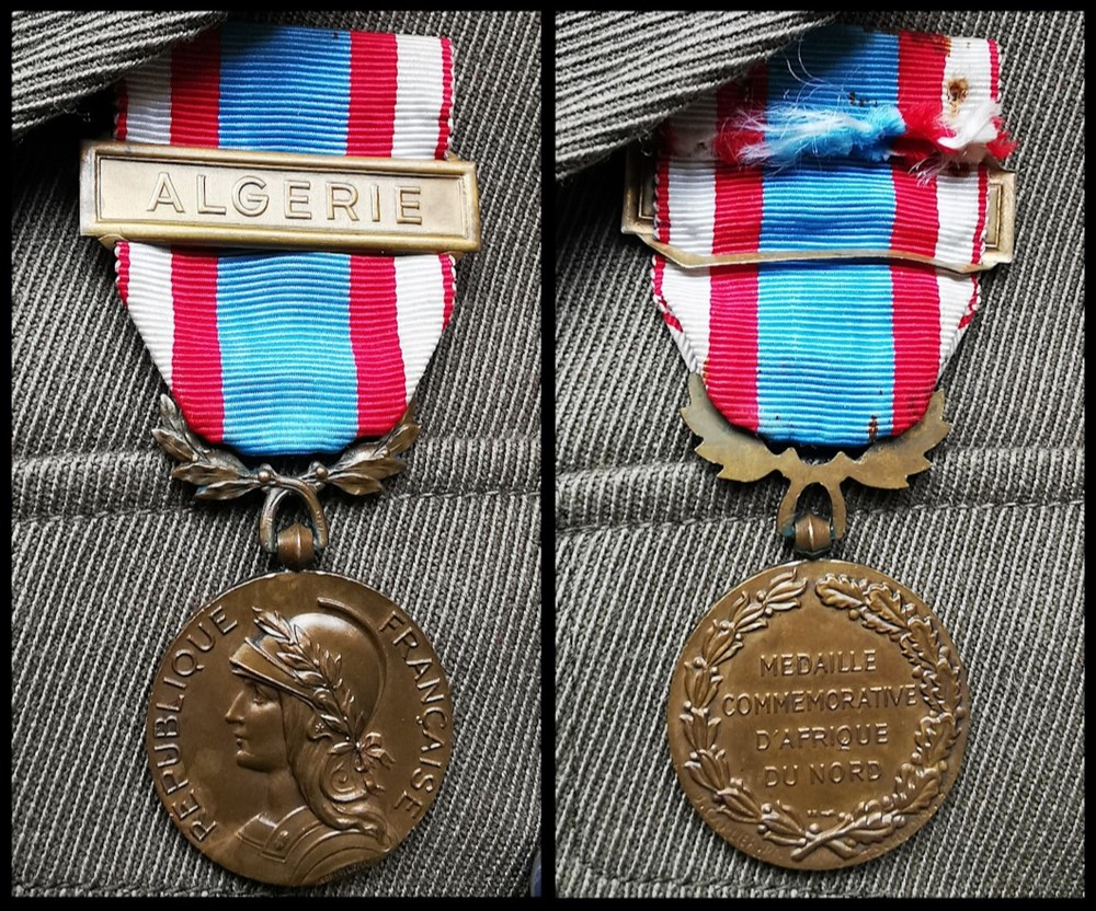 Médaille commémorative d’Afrique du Nord (premier modèle 1956-1958) medailles france medaille commemorative d afrique du nord premier modele 1956 1958