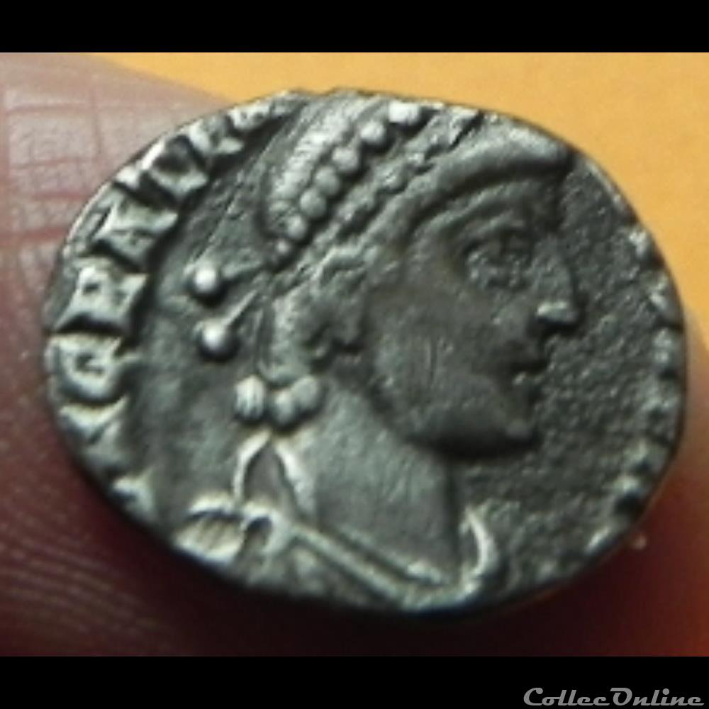 monnaie antique romaine gratien silique vrbs roma
