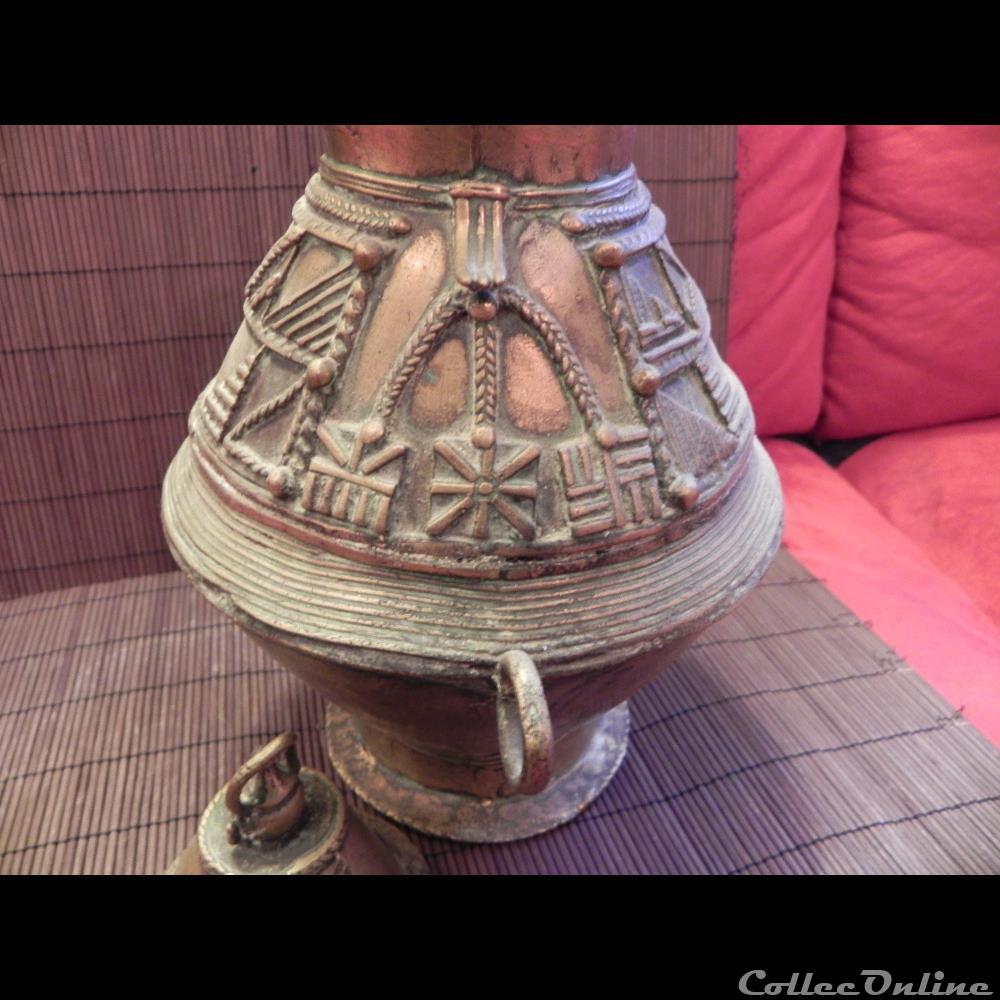 art antiquite africain tres grand pot a or akan