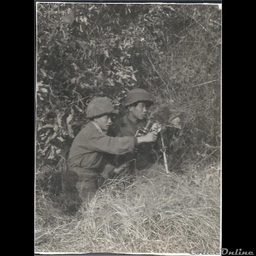 2 soldats ROK sud Coréen du Bataillon Français photographie poid opium europe 2 soldats rok sud coreen du bataillon francais