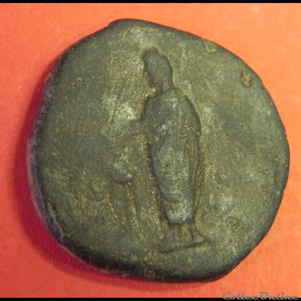 sesterce Antonin le Pieux ? 2 monnaie antique romaine sesterce antonin le pieux