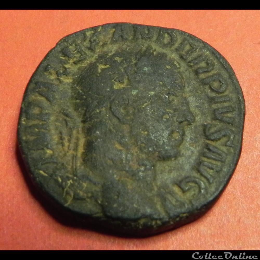 Alexandre Sévère sesterce ESPES PUBLICA 4 monnaie antique romaine alexandre severe sesterce espes publica