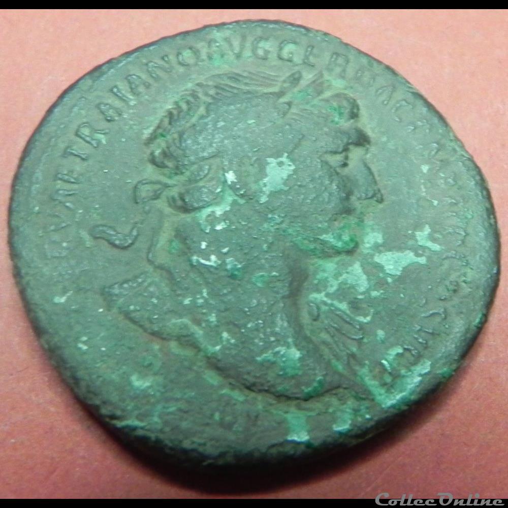 monnaie antique romaine trajan sesterce