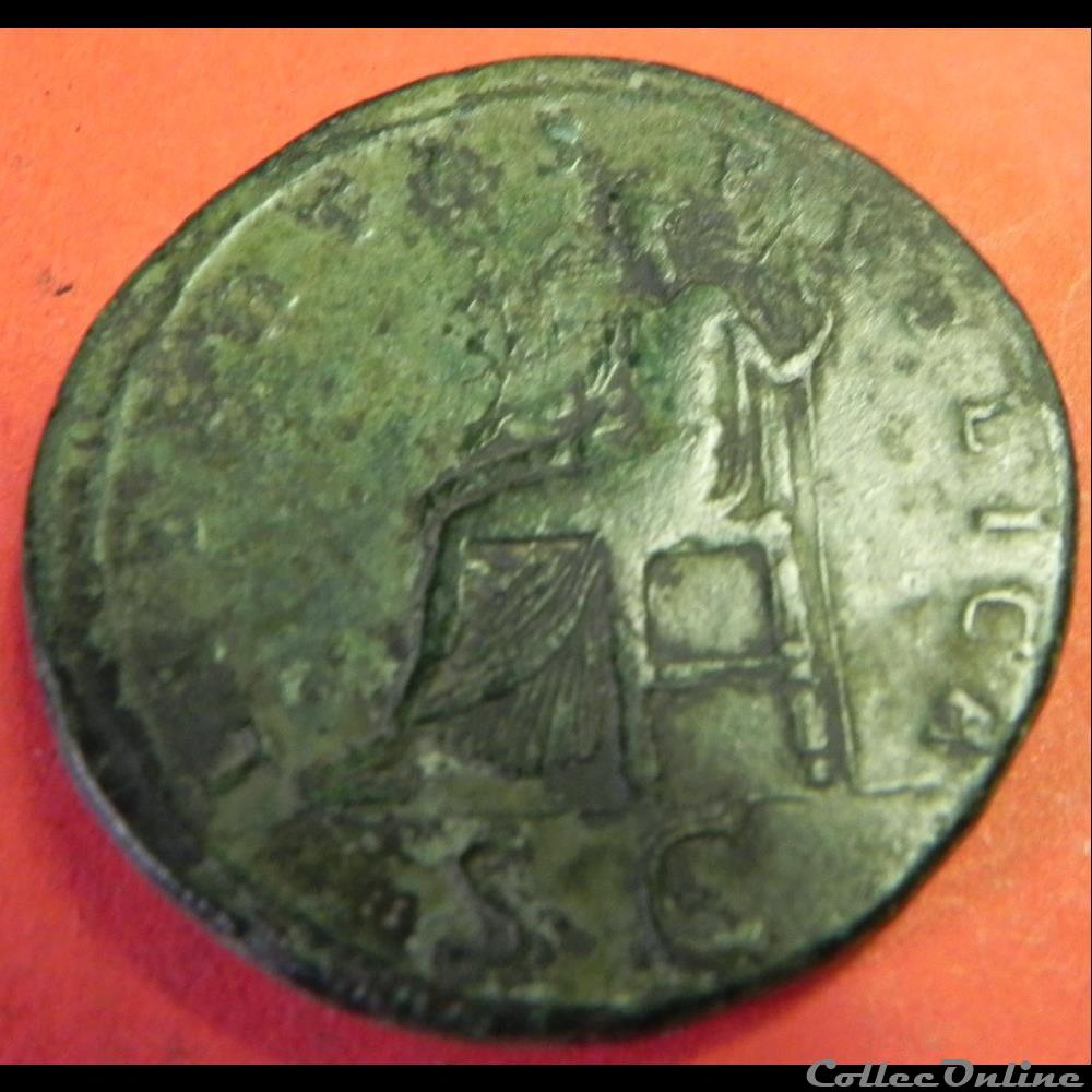 Hadrianus sesterce d' HADRIEN LIBERTAS 4 monnaie antique romaine hadrianus sesterce hadrien libertas