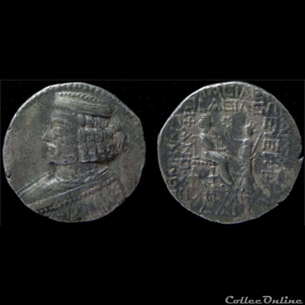 - Phraates IV - S. 55.1/2 - 28 av. J.-C. 2 monnaie antique elymaide parthe sassanide phraates iv s 55 1 2 28 av j c