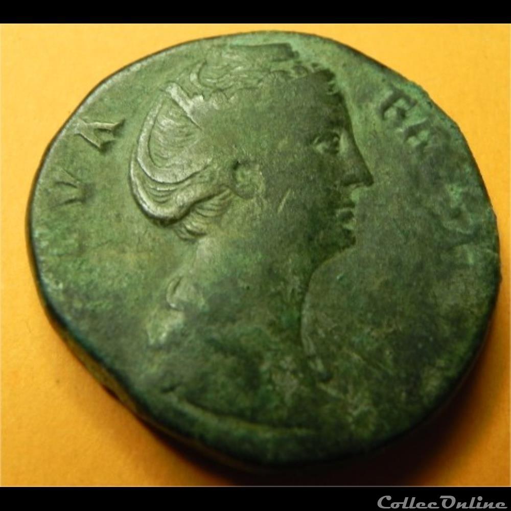 DIVA FAUSTINE mère AVGVSTA // SC monnaie antique romaine diva faustine mere avgvsta sc