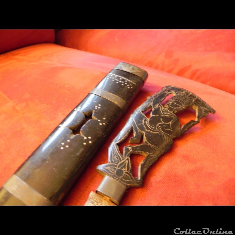 couteau indochine khmer angkor 4 militarium arme blanch mandat territoriaux couteau indochine khmer angkor