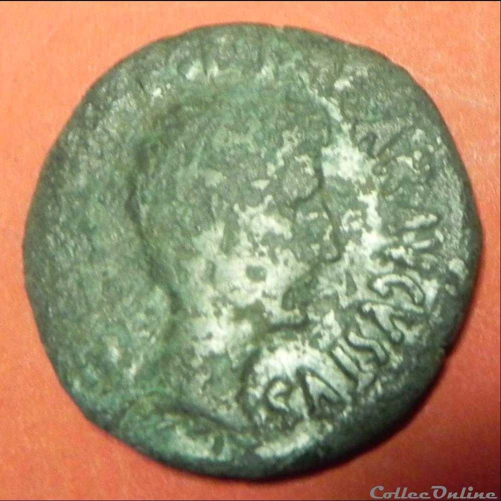 monnaie antique romaine auguste as cassius