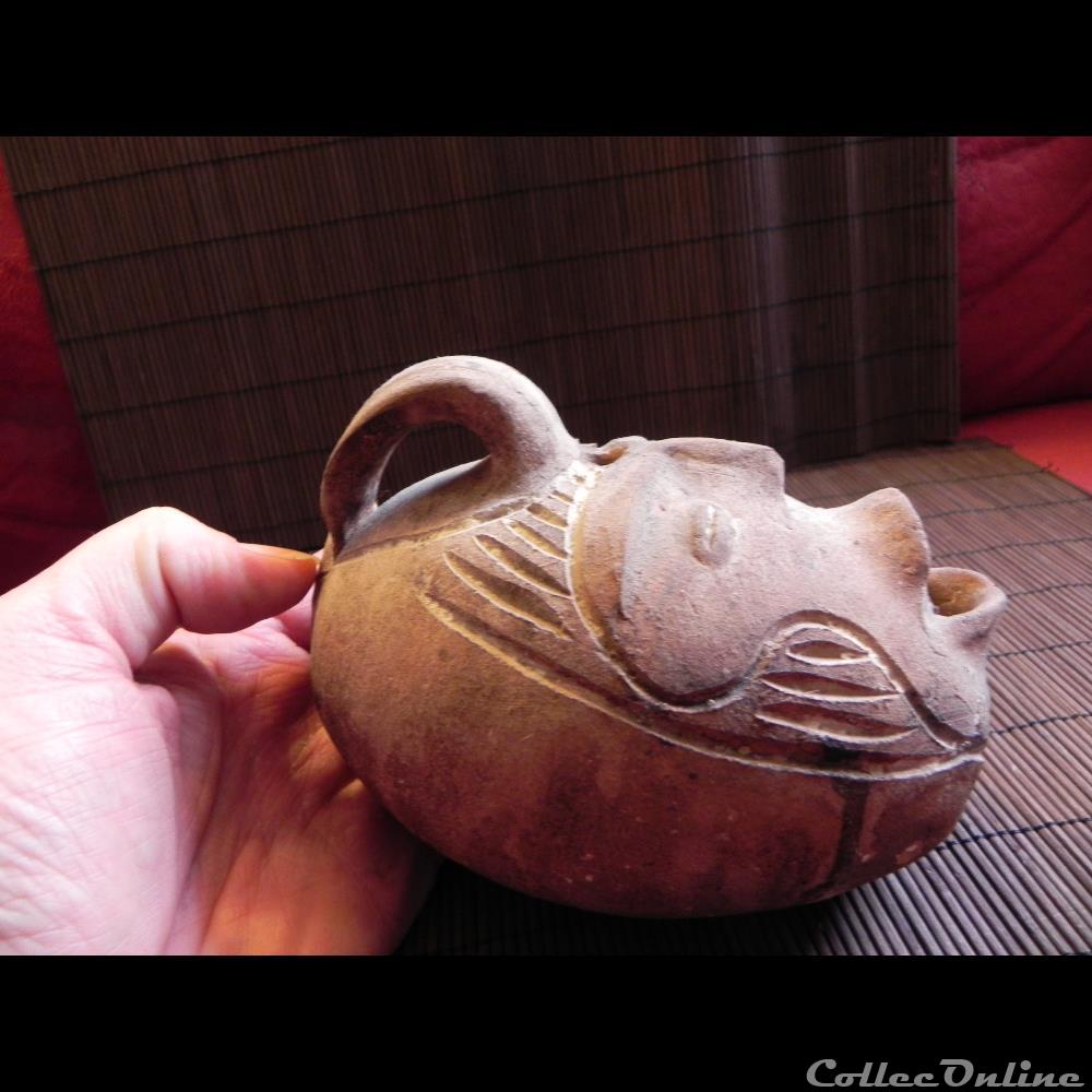 art antiquite archeologie amerique vase anthropomorphe