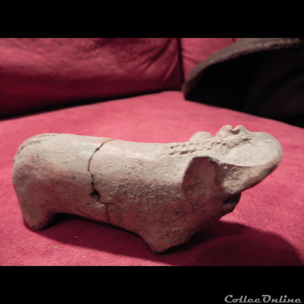 art antiquite archeologie afrique hippopotame sao