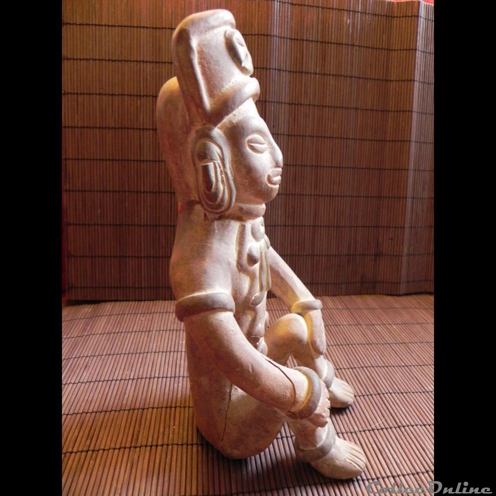 art antiquite archeologie amerique personnage terre cuite repro