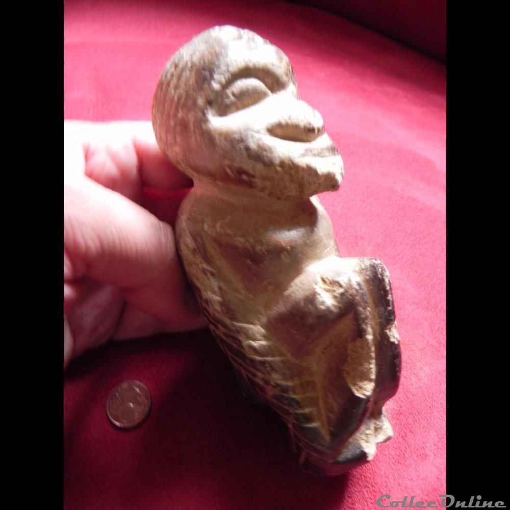 art antiquite africain statuette kissi pierre de lard steatite sierra leone