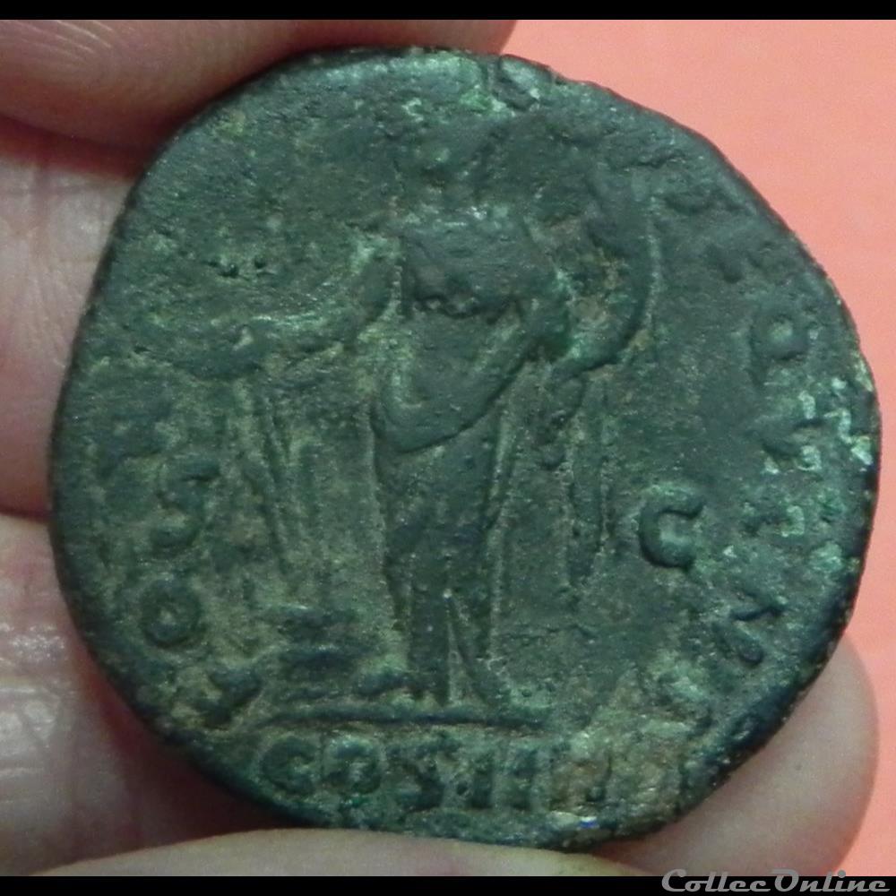 Antonin le Pieux dupondius ? 4 monnaie antique romaine antonin le pieux dupondius