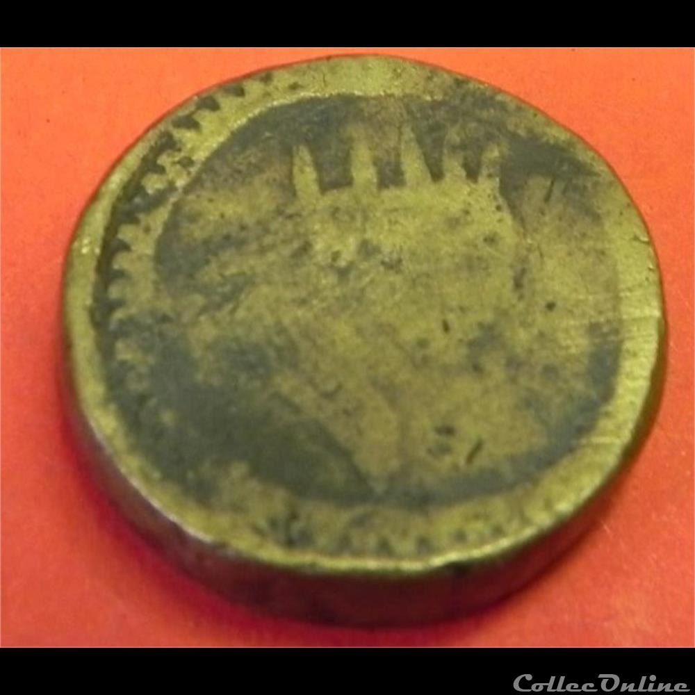 monnaie romaine poids monetaire tete couronnee