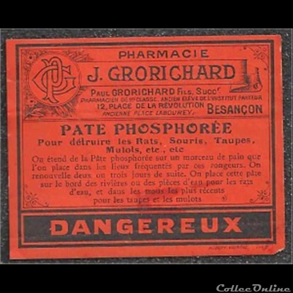 ancienne étiquette de Produit pharmacieutique année 50 BESANCON vieux papier mandat territoriaux ancienne etiquette de produit pharmacieutique annee 50 besancon