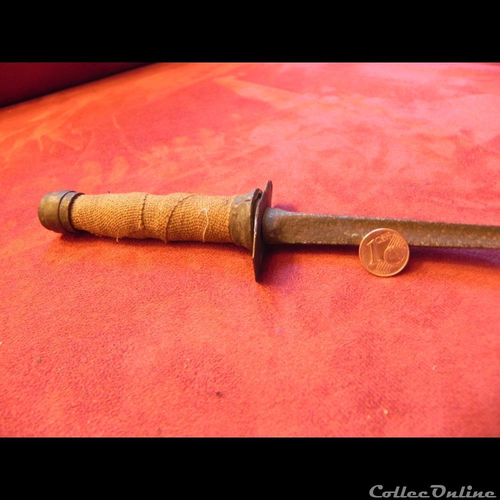 militarium arme blanch mandat territoriaux couteau de tranchee 1914