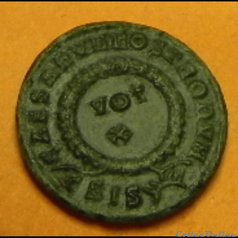 Constantin II CAESARVM NOSTRORVM, VOT X 3 monnaie antique romaine constantin ii caesarvm nostrorvm vot x
