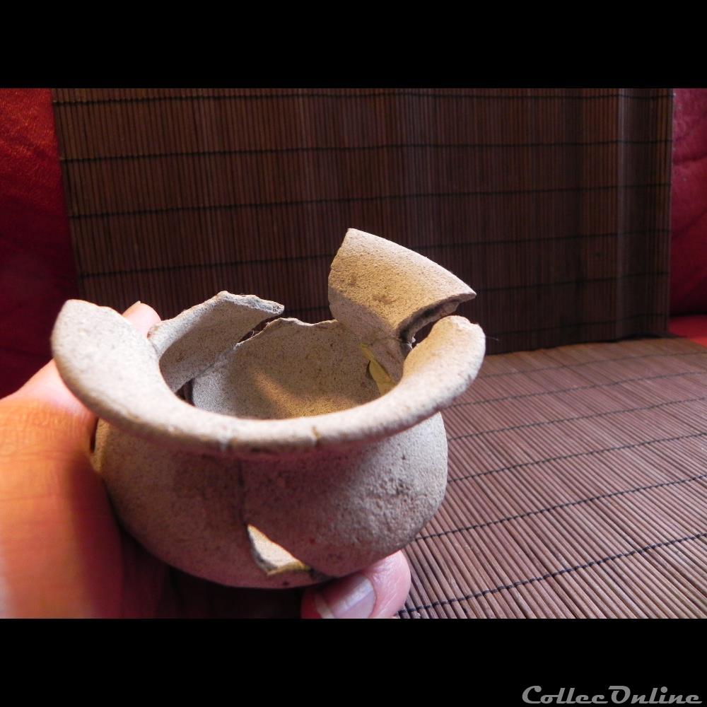 art antiquite archeologie amerique petit vase terre cuite