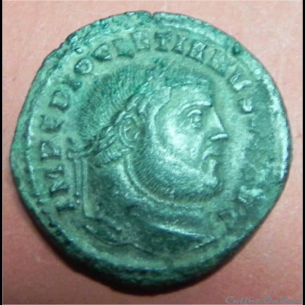 Dioclécien follis RIC 31a PT pour Ticinum nom actuel Pavie Italie 4 monnaie antique romaine dioclecien follis ric 31a pt pour ticinum nom actuel pavie italie