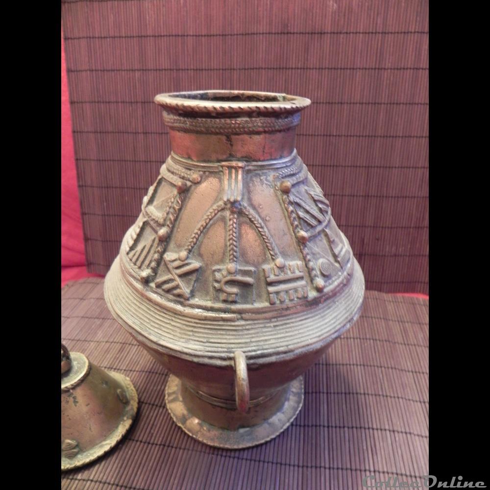 art antiquite africain tres grand pot a or akan