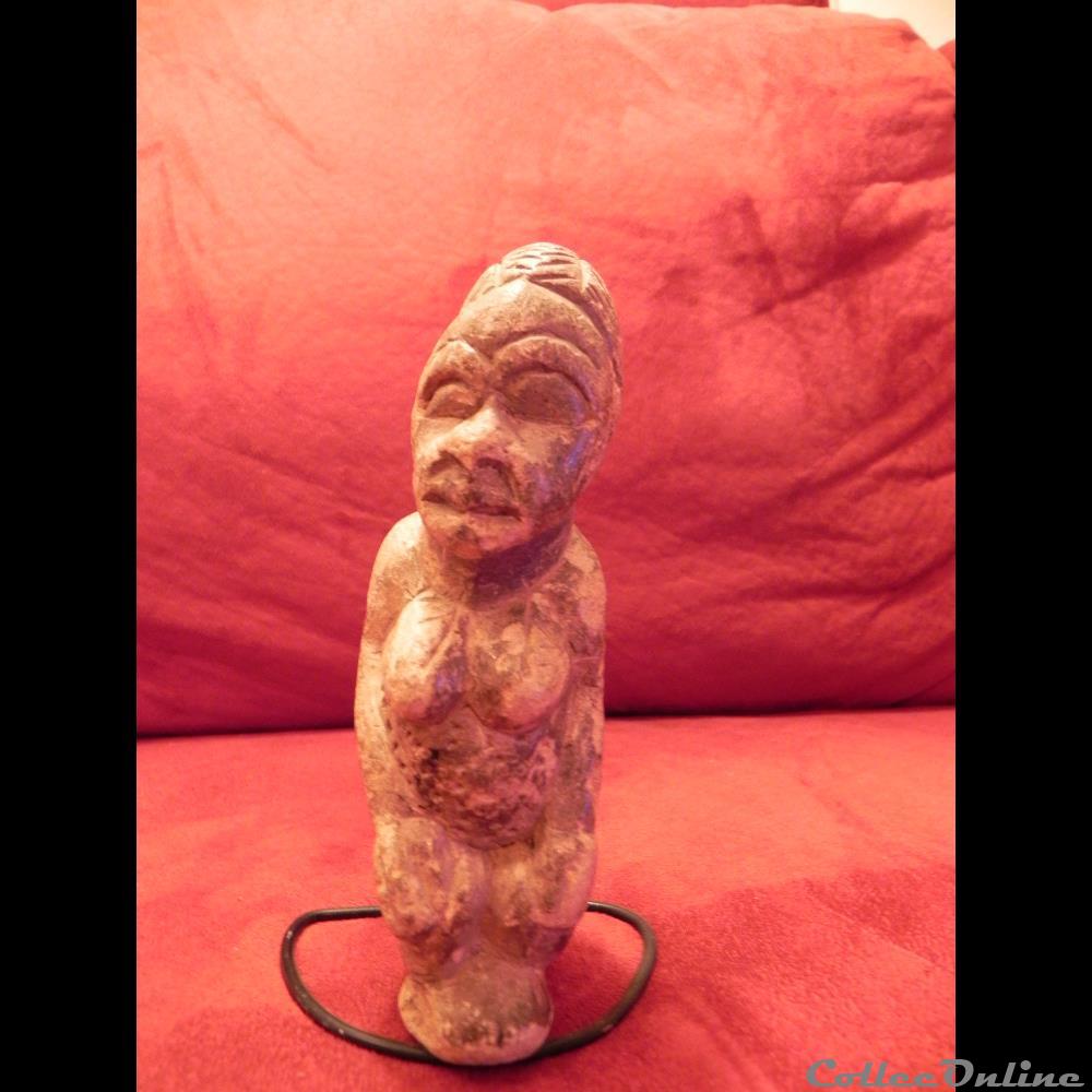art antiquite africain statuette kissi pierre de lard steatite sierra leone