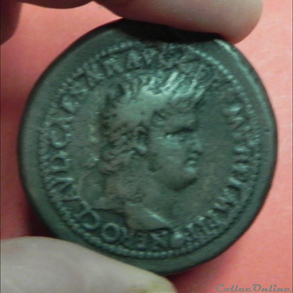 NERON faux médaillon ou double sesterce 5 monnaie antique romaine neron faux medaillon ou double sesterce