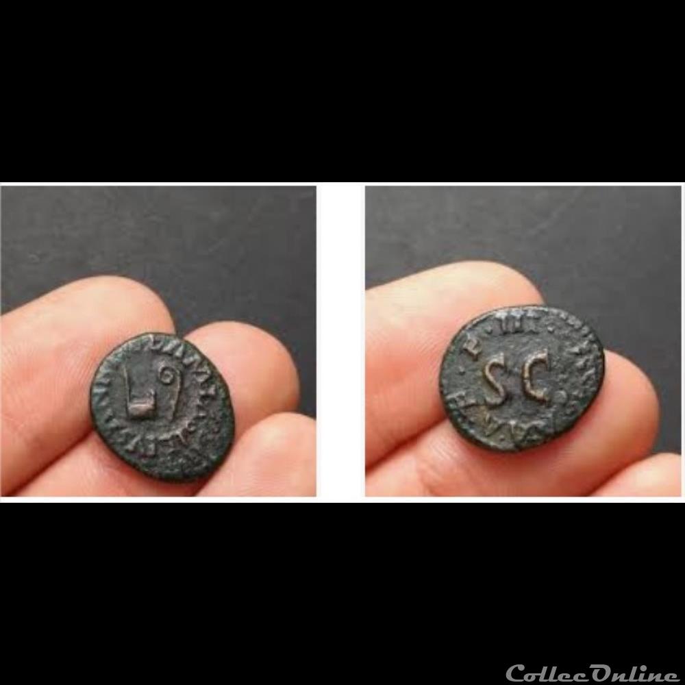 monnaie antique romaine quadrans auguste