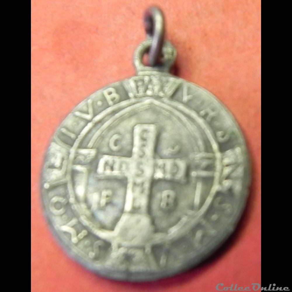 médaille St Benoît fin XIX éme religieuse mandat territoriaux medaille st benoit fin xix eme
