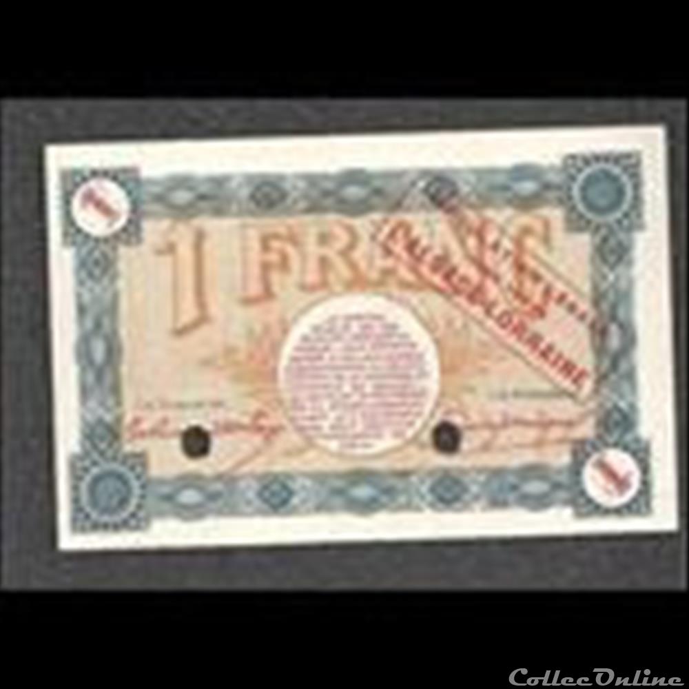 billet france diver 1 franc belfort chambre de commerce