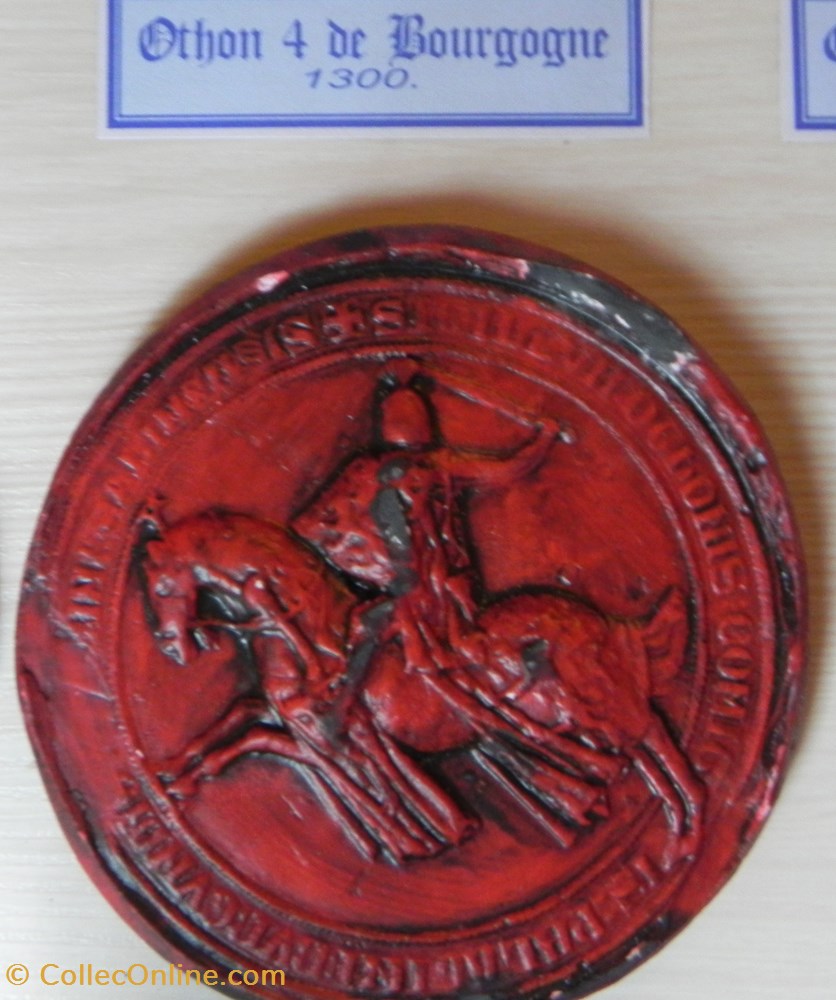 OTHON IV DE BOURGOGNE 1300 copie sceau art antiquite sceaux othon iv de bourgogne 1300 copie sceau