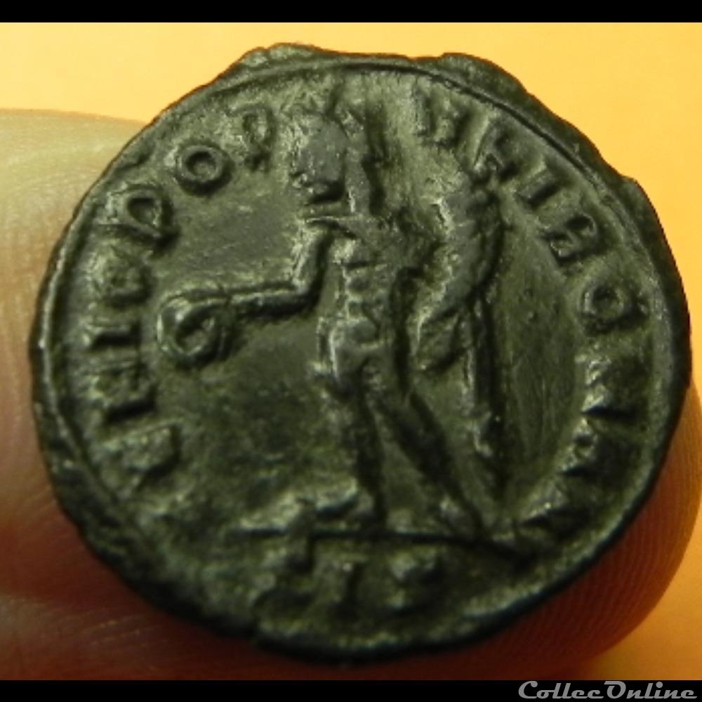 monnaie antique romaine constance ier chlore genio popv li romani