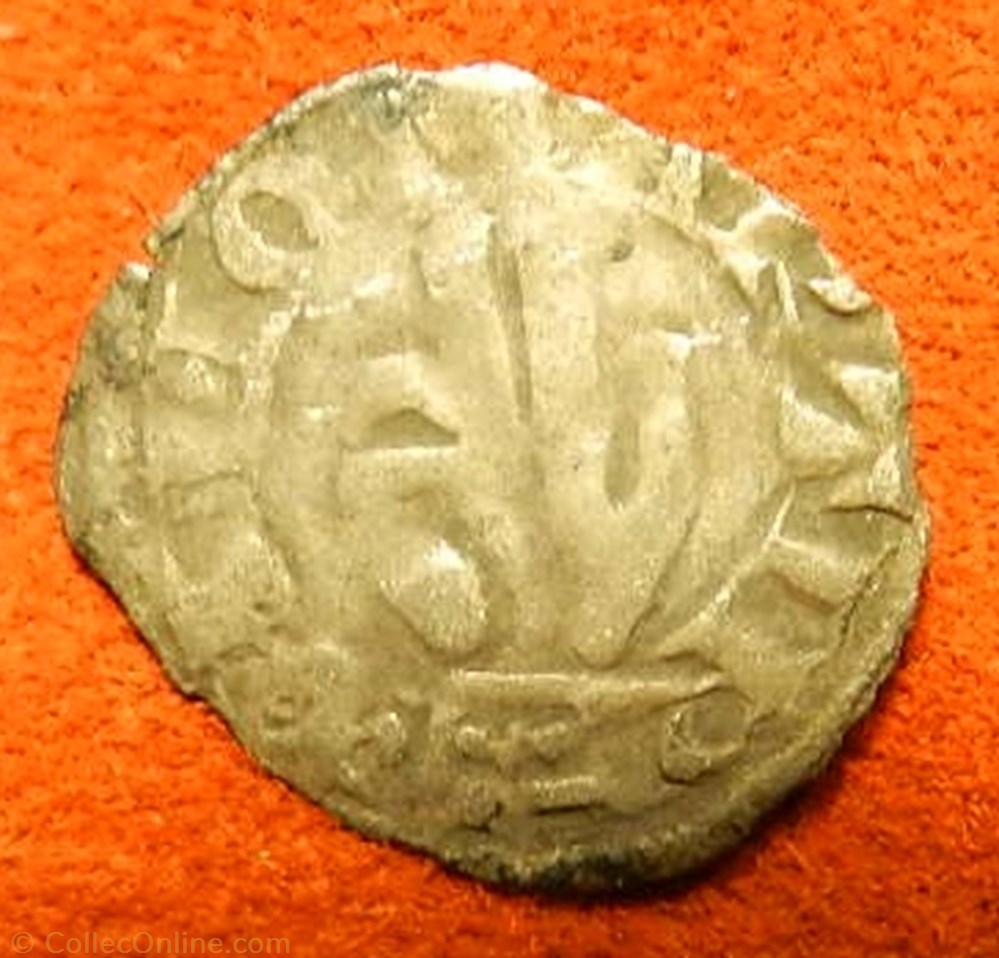 denier main bénissant doigts courts et ronds Besançon monnaie france feodale denier main benissant doigts courts et ronds besancon