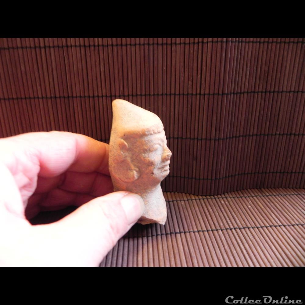 art antiquite archeologie amerique fragment de personnage terre cuite
