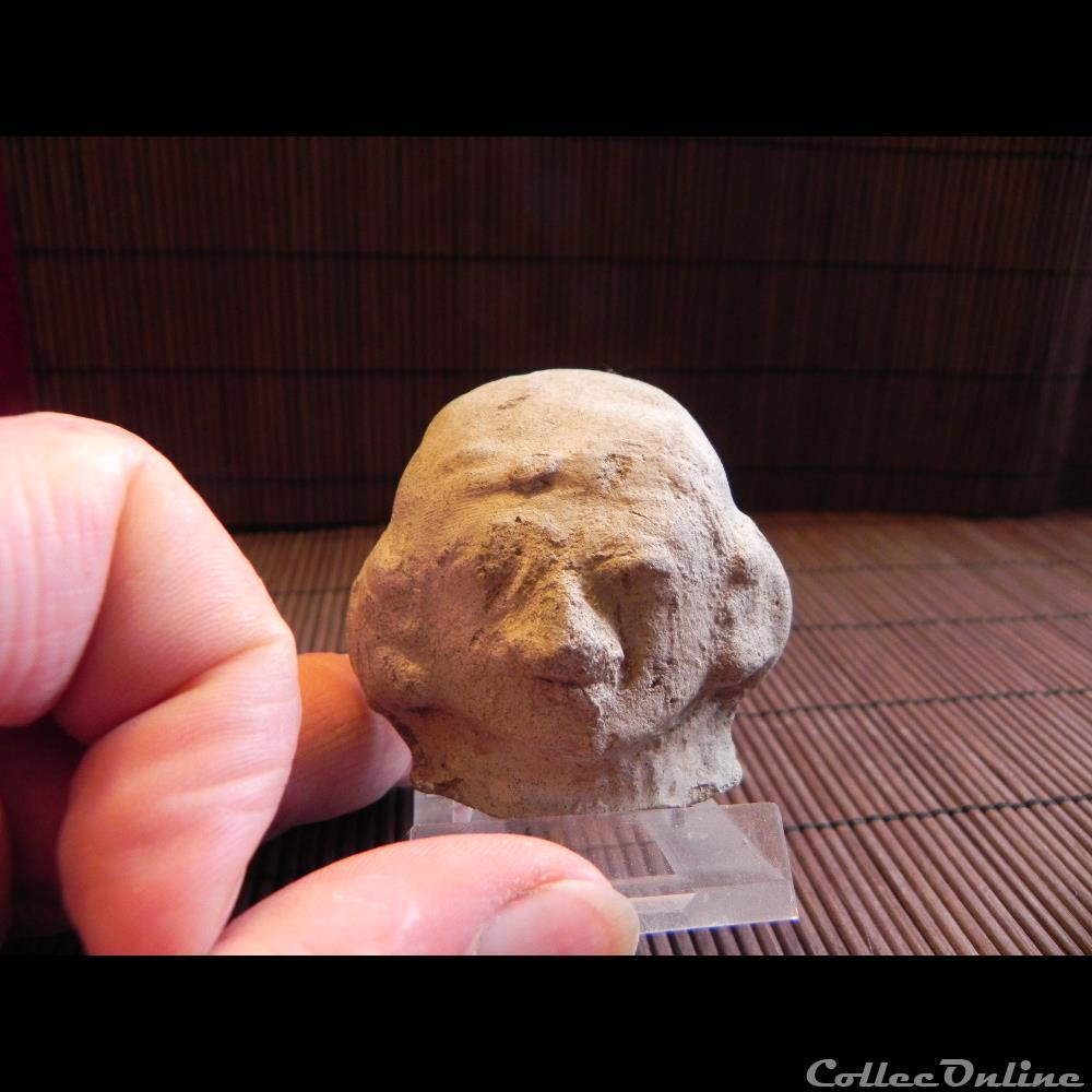 art antiquite archeologie amerique tete terre cuite tumaco equateur 500av a 500 apr jc
