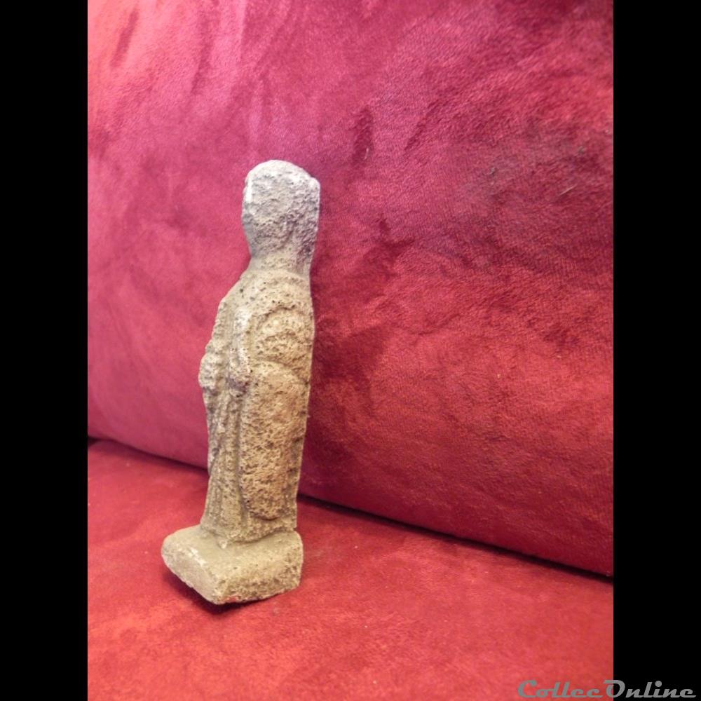 statue médiévale calcaire (ou pierre composite), 3 art antiquite archeologie europe statue medievale calcaire ou pierre composite