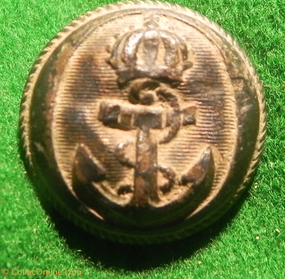 vetements et accessoires boutons militaires bouton ancre de forme ronde dite bouclier officier de marine second empire 1852 1870