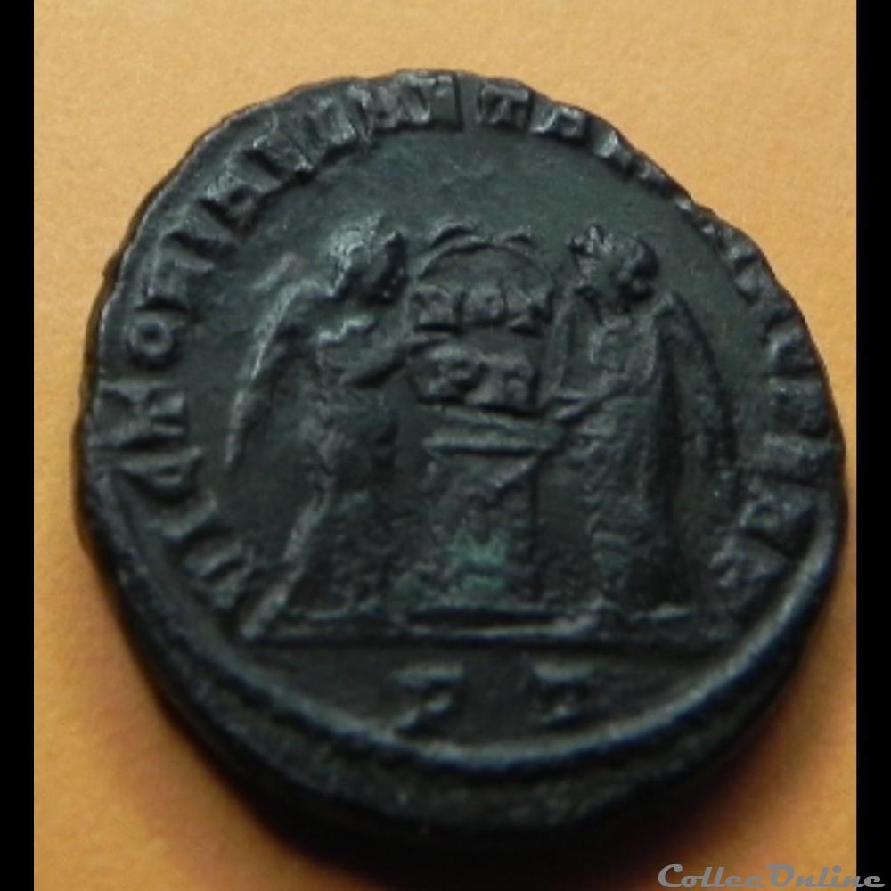 Constantin Ie GRAND VICTORIAE LAETAE PRINC PERP/ VOT nummus 2 monnaie antique romaine constantin ie grand victoriae laetae princ perp vot nummus