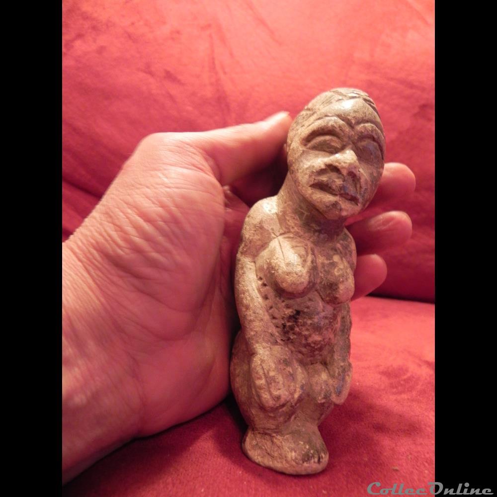 art antiquite africain statuette kissi pierre de lard steatite sierra leone