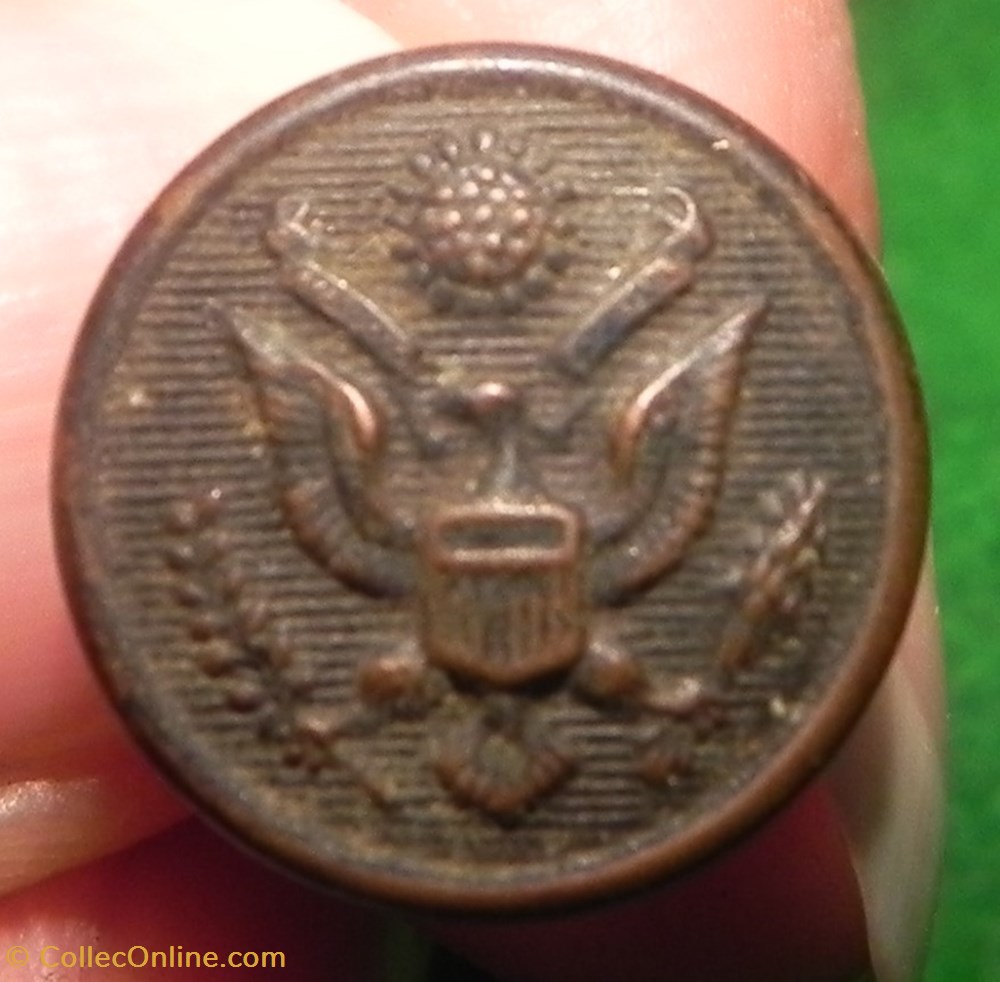 Ancien bouton militaire US Army Ø 17mm - Waterbury sa j ct SA J CT vetements et accessoires boutons militaires ancien bouton militaire us army 17mm waterbury sa j ct sa j ct