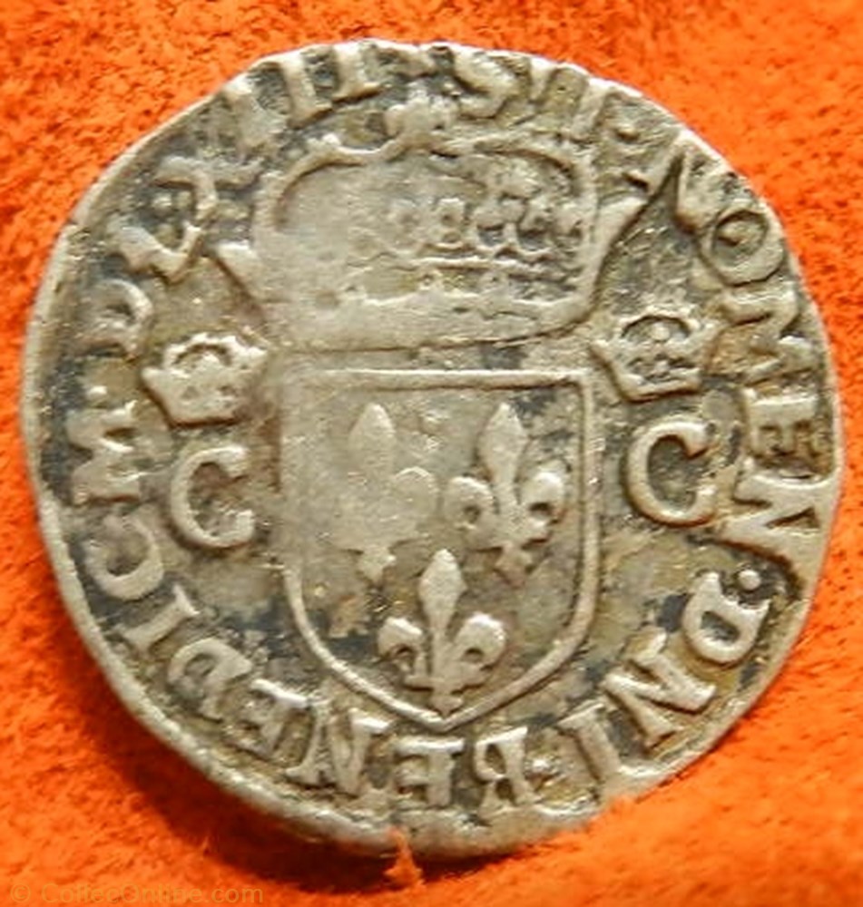 Charles IX 1560 demi teston Rennes 9 monnaie france royale charles ix 1560 demi teston rennes 9