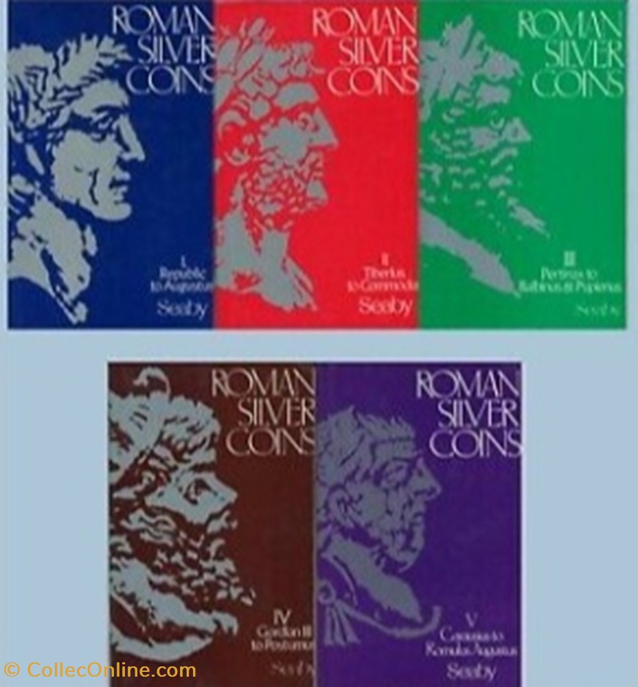 Roman Silver Coins Volume I: THE REPUBLIC TO AUGUSTUS by H. A. Seaby, revised by David R. Sear and R livre bd revue roman silver coins volume i the republic to augustus by h a seaby revised by david r sear and r