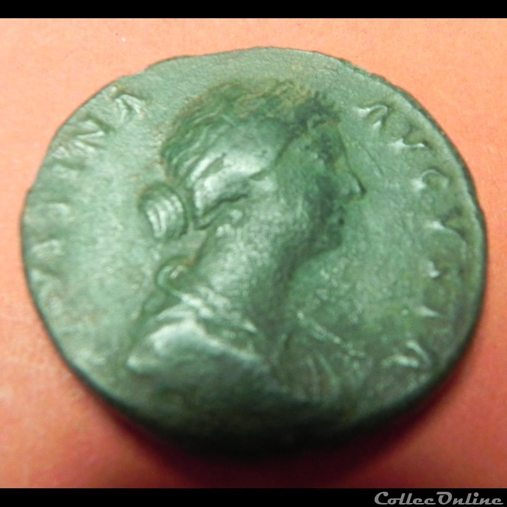 FAUSTINE MINOR sesterce AETITIA 2 monnaie antique romaine faustine minor sesterce aetitia