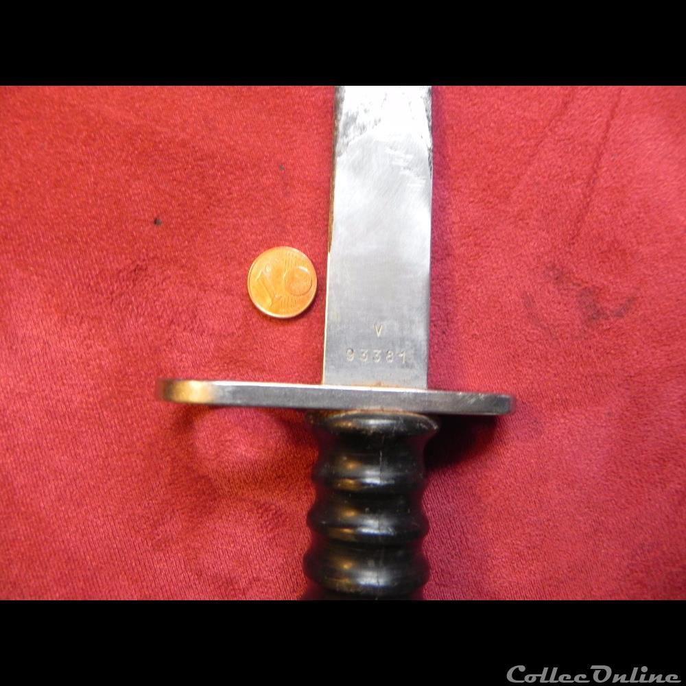 baïonnette suisse SIG 57 3 militarium arme blanch mandat territoriaux baionnette suisse sig 57