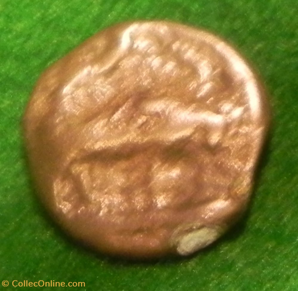 monnaies antiques celtes potin turons a la tete diabolique monnaie inspiration lunaire