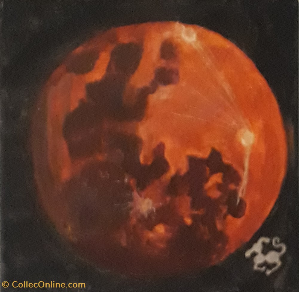 art antiquites peintures dessins lune rousse peinture acrylique sur toile visages et animaux