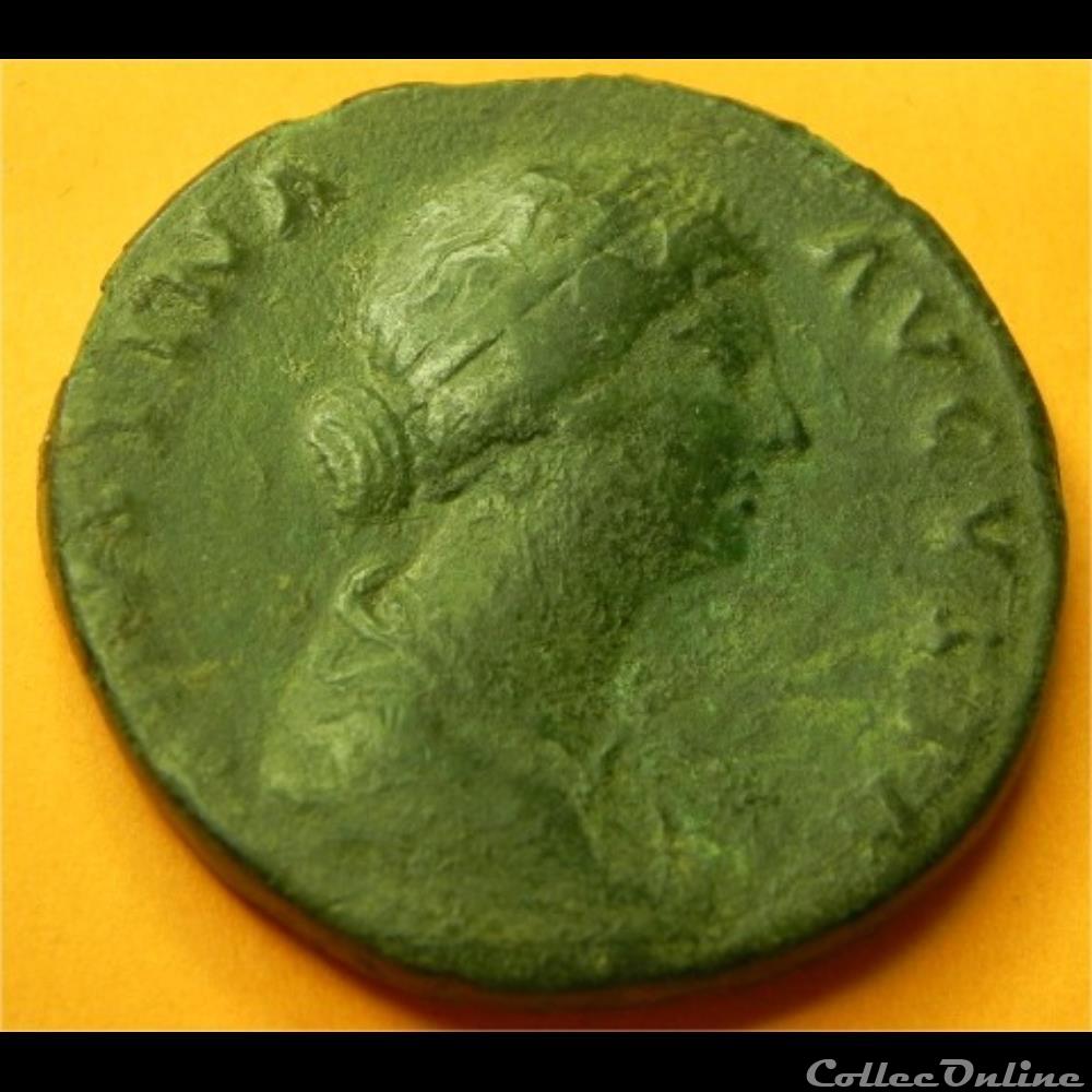 FAUSTINE MINOR sesterce AETITIA monnaie antique romaine faustine minor sesterce aetitia