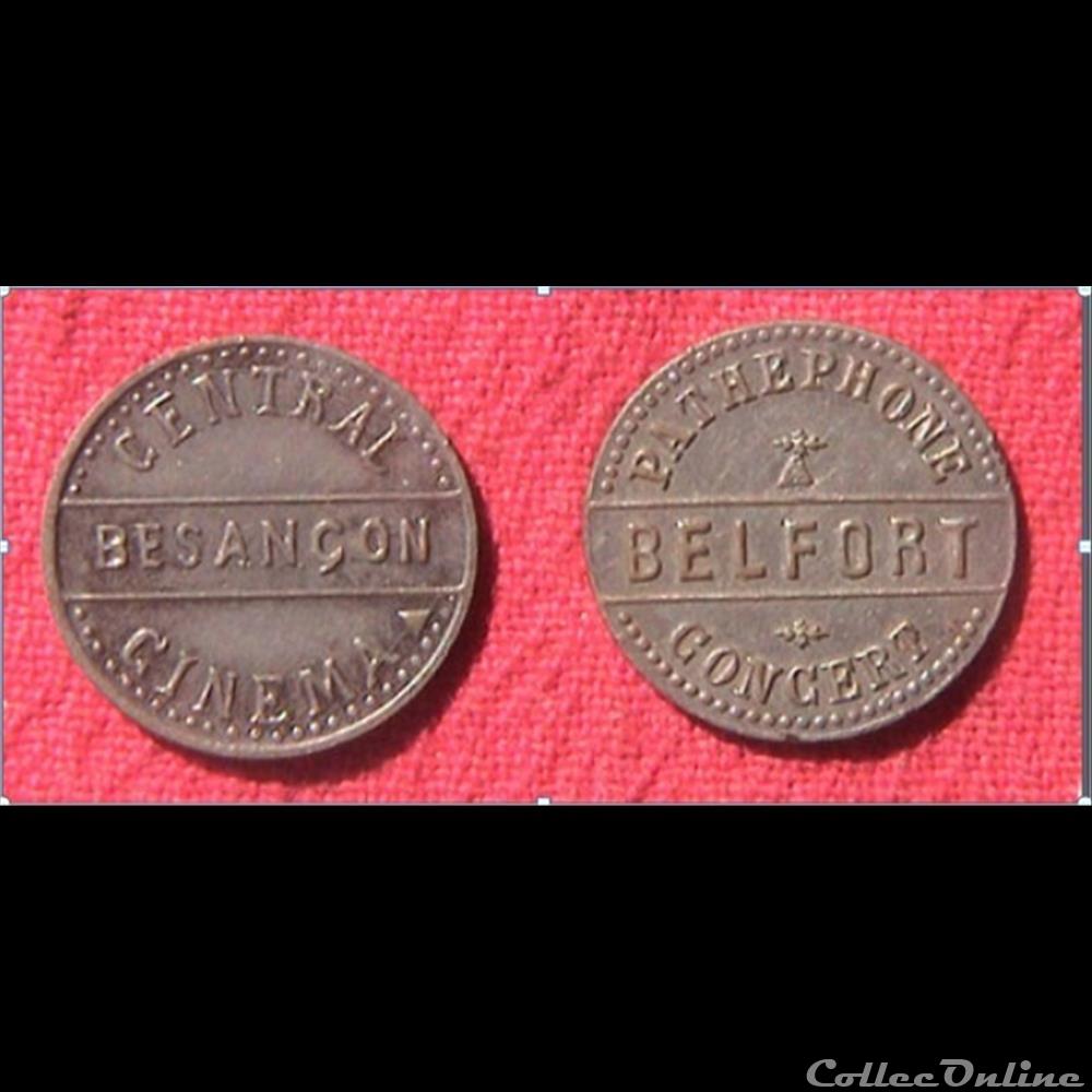 medaille religieuse mandat territoriaux jetons pour besancon et belfort