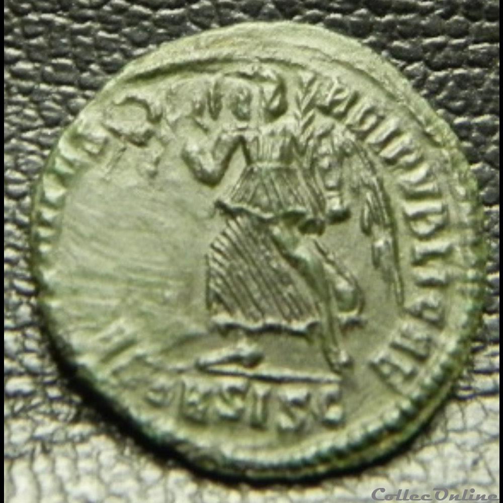 VALENS SECVRITAS - REIPVBLICAE nummus 5 monnaie antique romaine valens secvritas reipvblicae nummus
