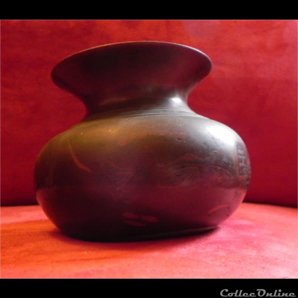 art antiquite asiatique amerique bronze petit pot japon